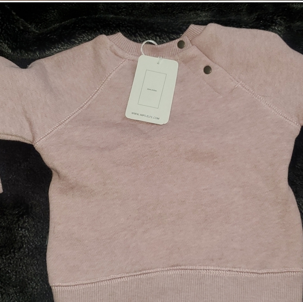 NWT IMPS & ELFS 100% organic cotton 9-12M BABY SWEATER
